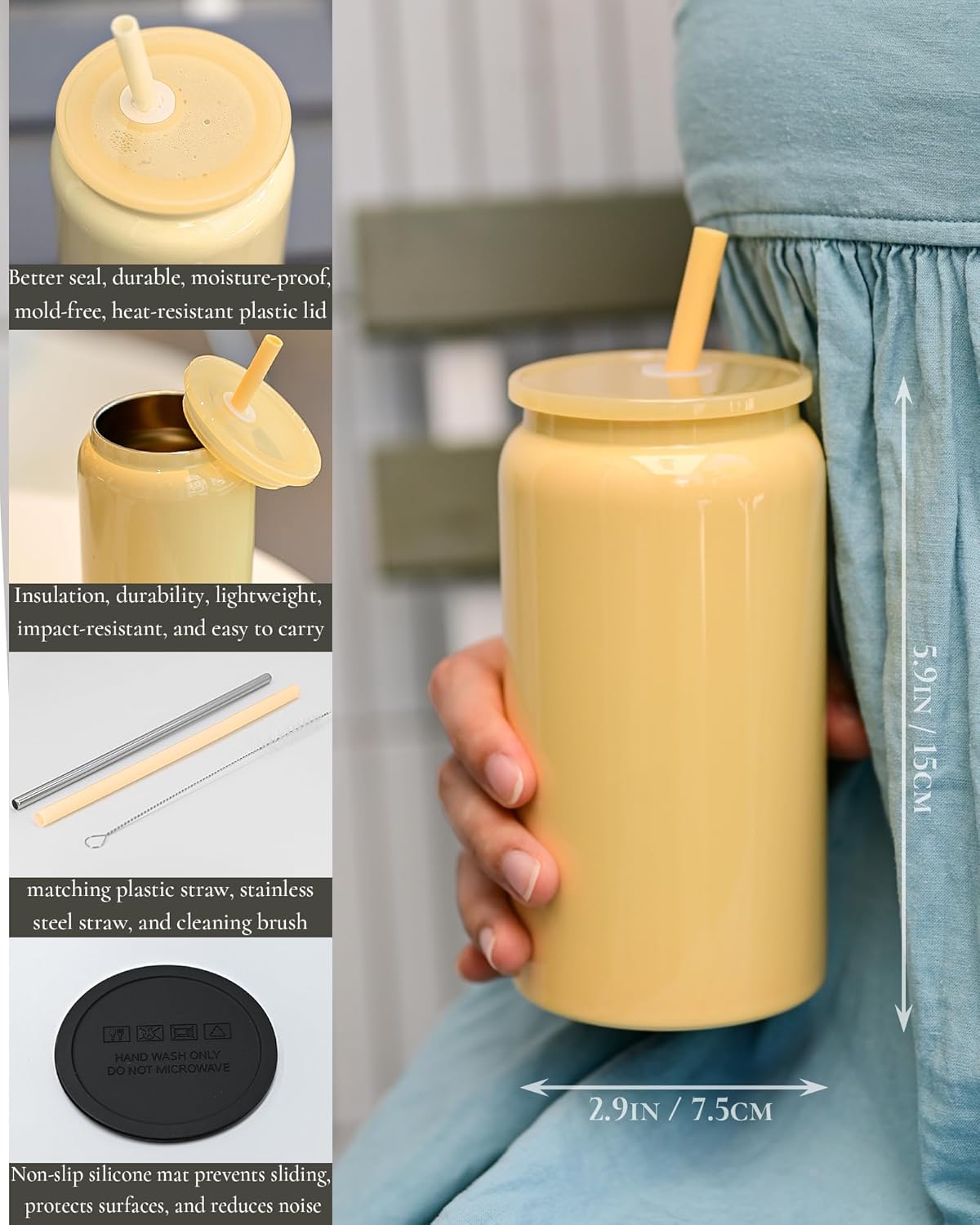 16oz Stainless Steel Colorful Tumblers