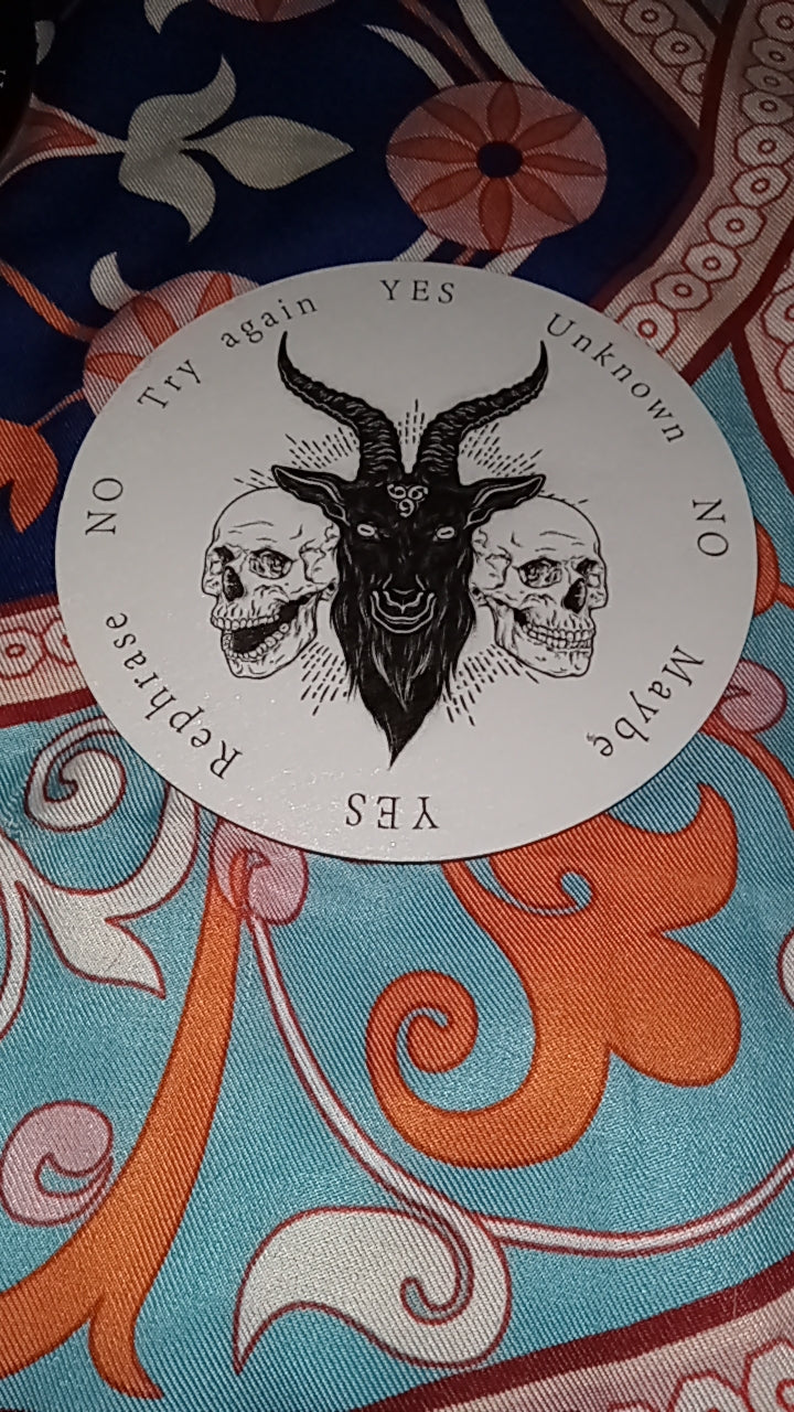 Goat and Skull Reversible Pendulum Board