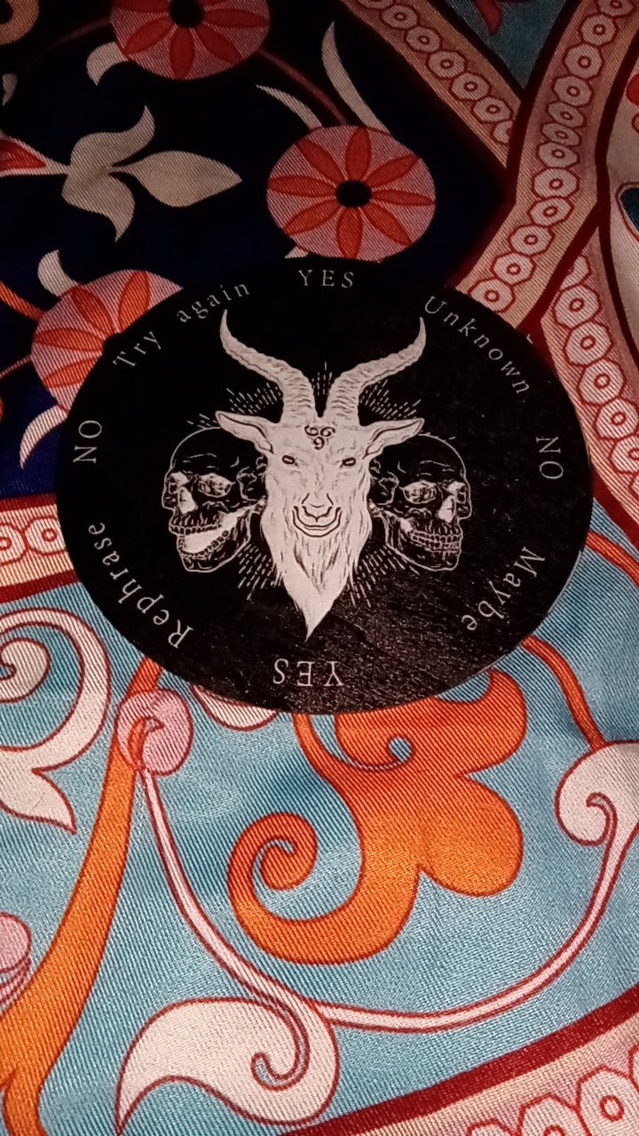 Goat and Skull Reversible Pendulum Board