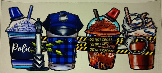 Police Coffee Cup Wrap