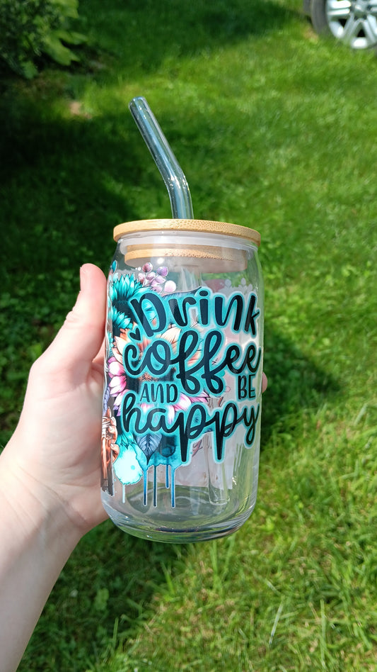 Pre-Made Coffee & Happy Glass Cups
