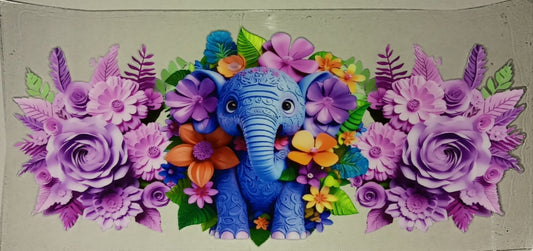 Floral Elephant Wrap